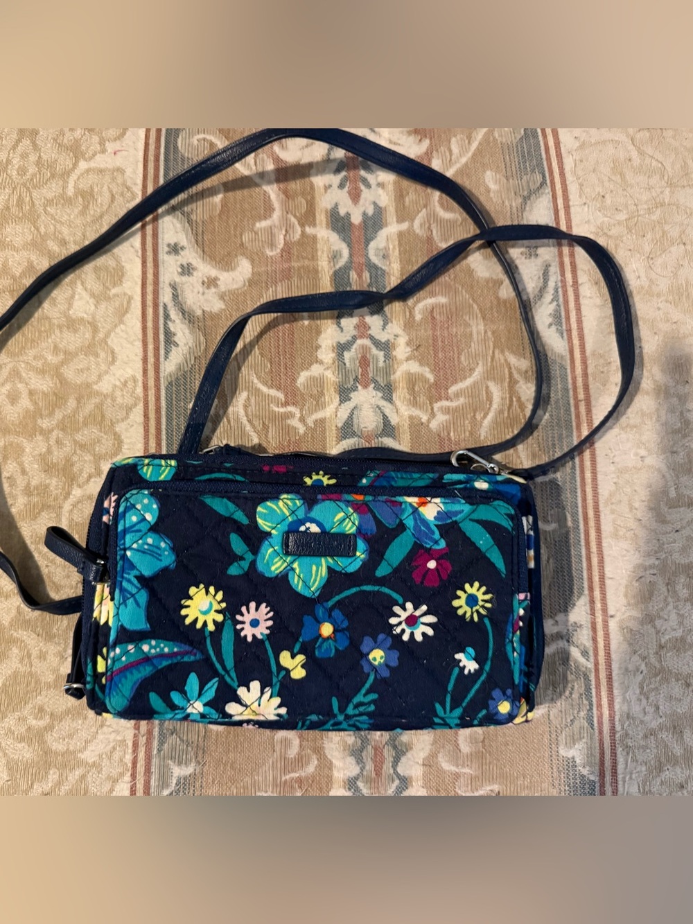 Vera Bradley iconic RFID wallet moonlit garden